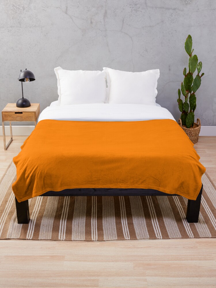 Orange fall throw discount blanket