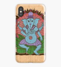 peace ganesh parchment iPhone Case/Skin