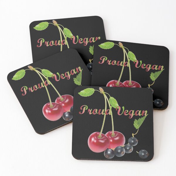 Item preview, Proud Vegan / Cherries and Blueberries design for vegan lovers designed and sold by greatatlas.