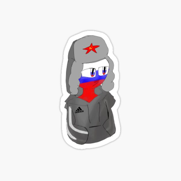  Countryhumans Gallery Russia Sticker Bumper Sticker Vinyl Decal  5 : Automotive