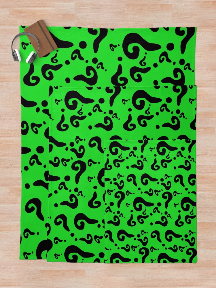 Thumbnail 5 of 6, Throw Blanket, The Riddler designed and sold by eccentrics.