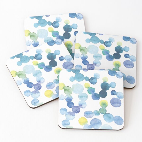 Item preview, Colorful Fabric Bubbles Watercolor Pattern designed and sold by galleasstudio.