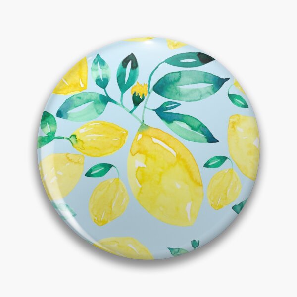 Item preview, Watercolor Lemon Patch designed and sold by ParmidaPaint.