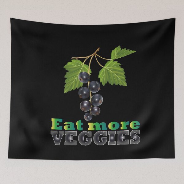 Item preview, Eat more veggies / Blueberries design for vegan designed and sold by greatatlas.