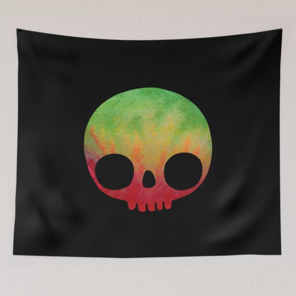Item preview, Red, Green, and Gold Skull designed and sold by Planet Kimberly.