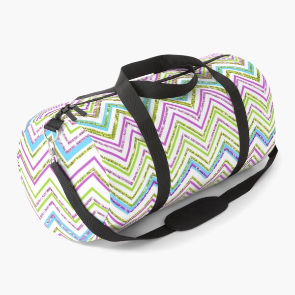 Chevron Pattern Print Art Design Duffle Bag