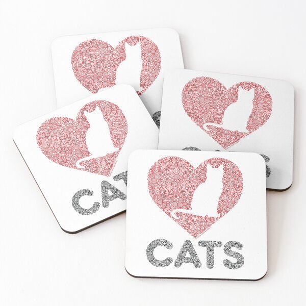 Item preview, Love Cats Heart Circle Design designed and sold by Pierre Bernard Jr.