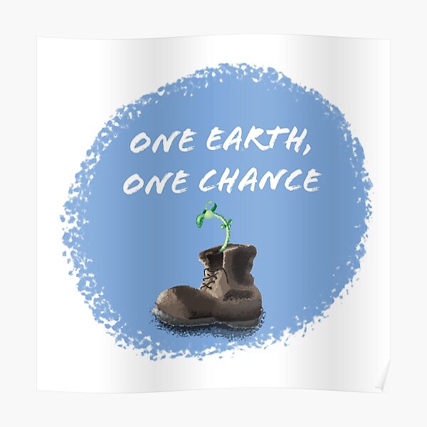“One Earth, One Chance Wall-e Inspired” Poster by meel4reel | Redbubble
