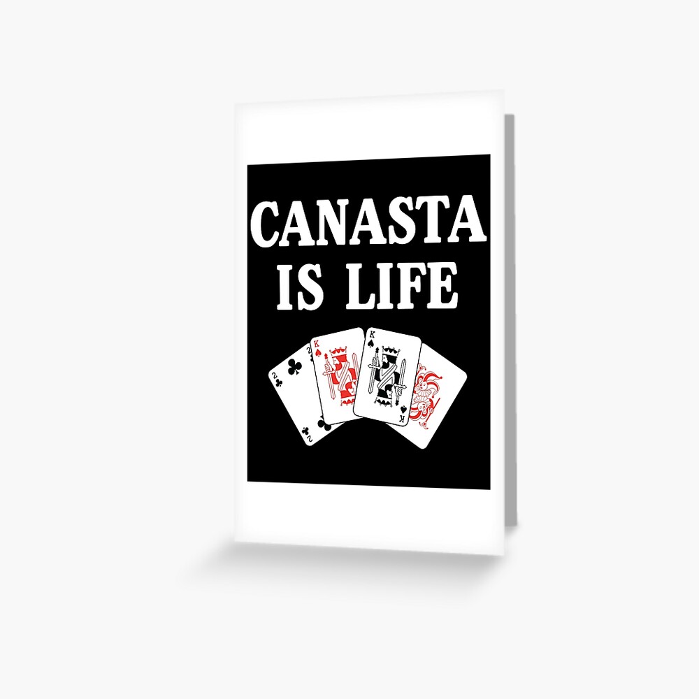 Happy Place Funny Card Playing Canasta graphic Greeting Card for Sale by  jakehughes2015