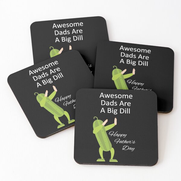 Item preview, Awesome Dads Are A Big Dill - Happy Father's Day designed and sold by ColorfulMystic.