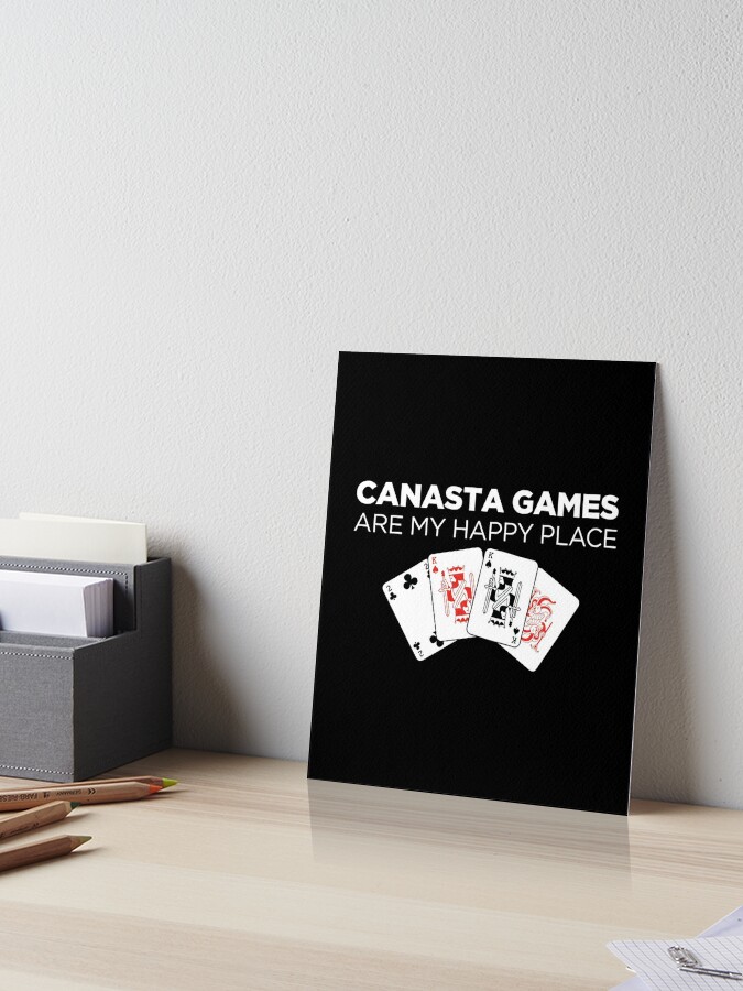 Happy Place Funny Card Playing Canasta graphic Greeting Card for Sale by  jakehughes2015