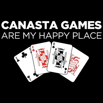Artwork thumbnail, Happy Place Funny Card Playing Canasta graphic by jakehughes2015