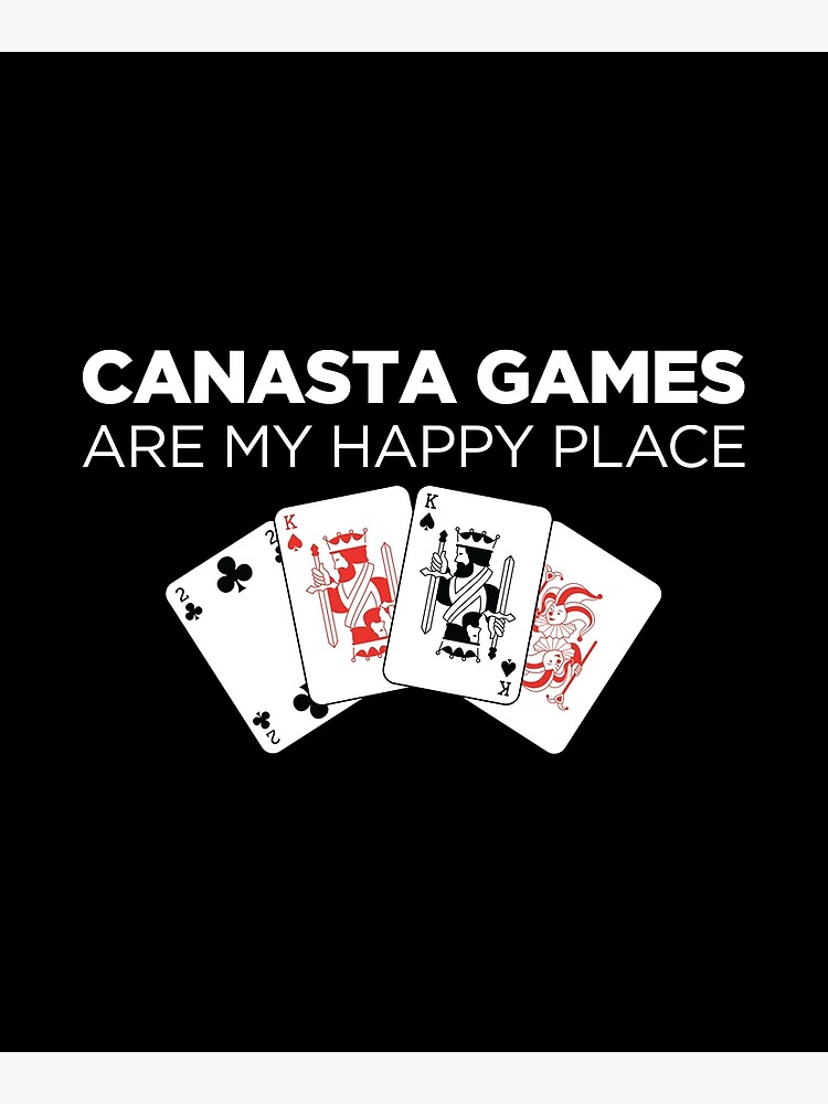 Happy Place Funny Card Playing Canasta graphic Greeting Card for Sale by  jakehughes2015