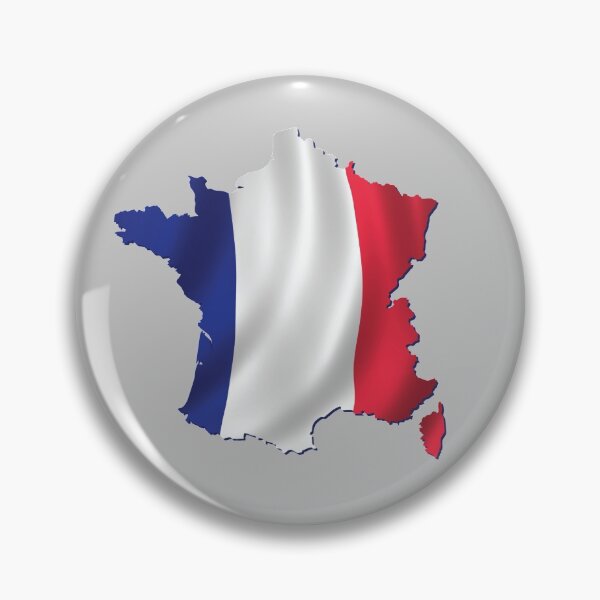 Item preview, FRENCH MAP AND FLAG designed and sold by Madjack Tees Kiwi SuperStore.