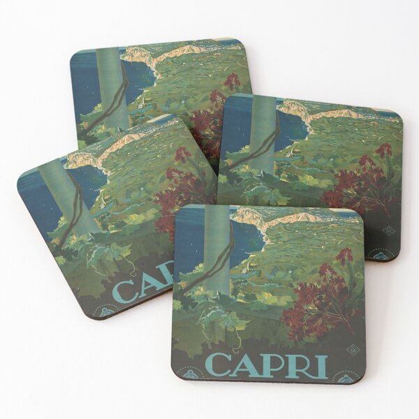 Item preview, ENIT Capri vintage travel poster designed and sold by stickart-marek.
