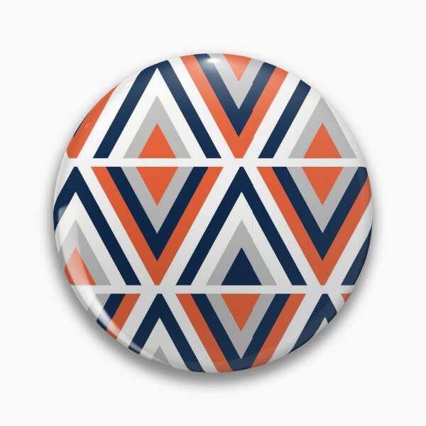 Item preview, Blue and orange triangular print designed and sold by briegot.
