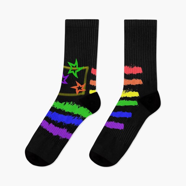 Item preview, LGBTQ rainbow usa flag symbol designed and sold by JAZTshirt.