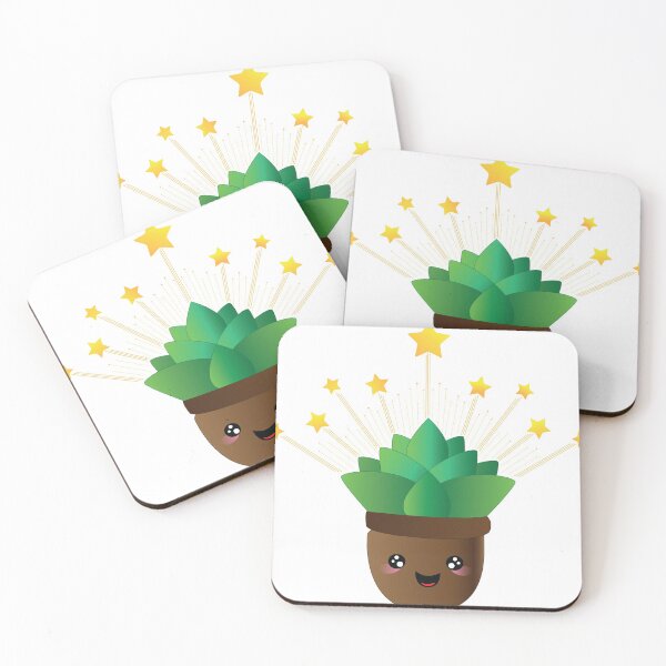 Item preview, Cute Succulent Flower In The Pot With Sparkles designed and sold by galleasstudio.