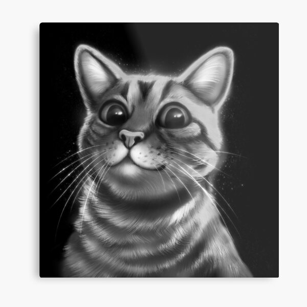 Item preview, Kitty (Black & White) designed and sold by Mollsie Wallsie.