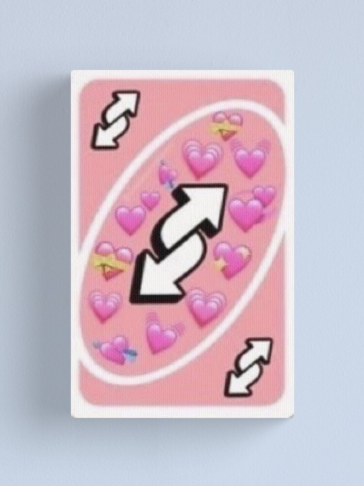 Decorated Uno Reverse Card Love