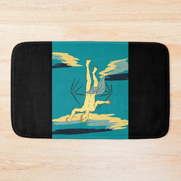 Item preview, Yellow and Blue Icarus Falling with Clouds designed and sold by honourablefool.