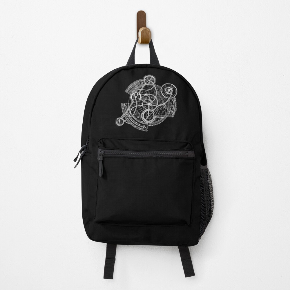 backpack with triangle logo