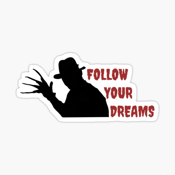 Freddy Krueger Silhouette Design Sticker