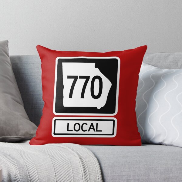 Georgia State Route 770 Local (Area Code 770) Throw Pillow
