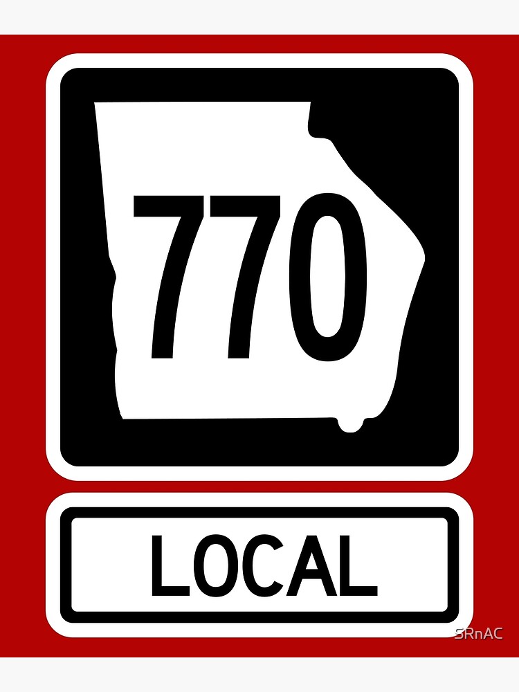 georgia-state-route-770-local-area-code-770-canvas-print-by-srnac