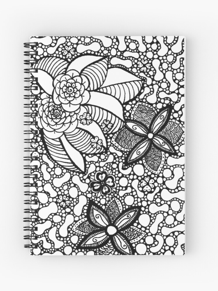 Spring Coloring Book for Adults: Flower Leave Nature Doodle for Meditation and Relaxation [Book]