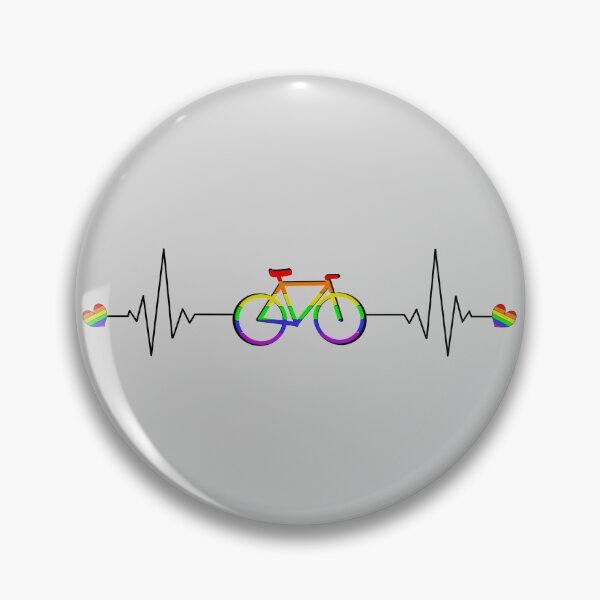 Item preview, Hearts Beat Bike Rainbow (Fondo gris) designed and sold by Anaquin.