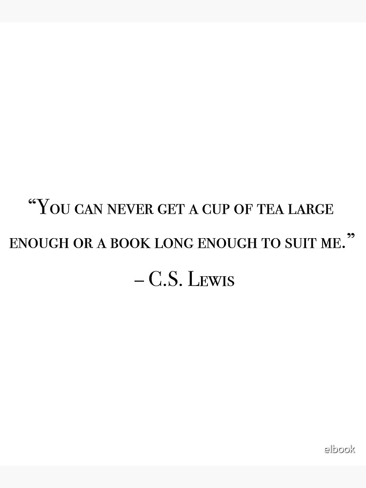 Tea & Books (C.S Lewis) - green/blue Tote Bag by whatkatiedoes