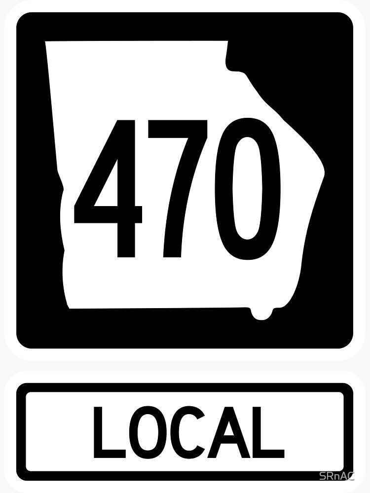 georgia-state-route-470-local-area-code-470-sticker-by-srnac