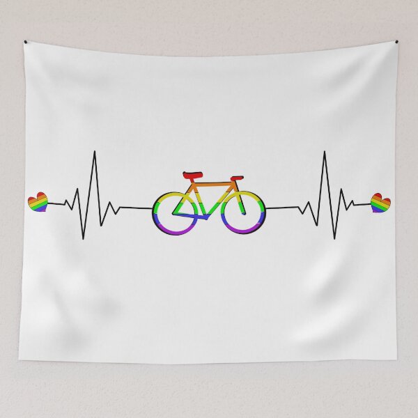 Item preview, Hearts Beat Bike Rainbow designed and sold by Anaquin.