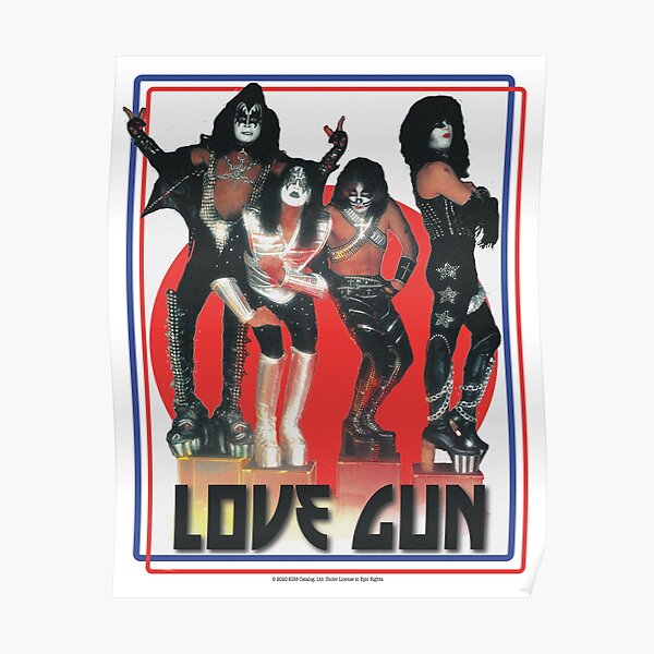 "LOVE GUN KISS BAND" Poster for Sale by gl010473 Redbubble