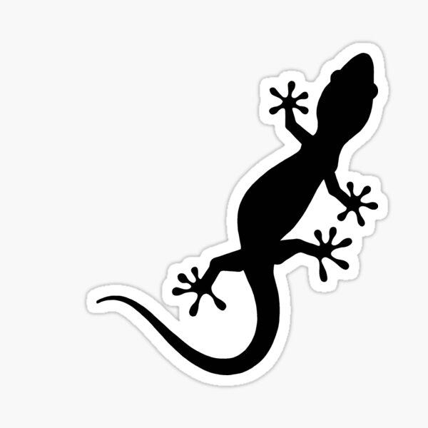 Lizard Silhouette Sticker