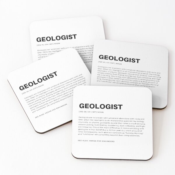 Item preview, Geologist Definition - Geologists are scientists with an unnatural obsession with rocks and beer designed and sold by Geostop.
