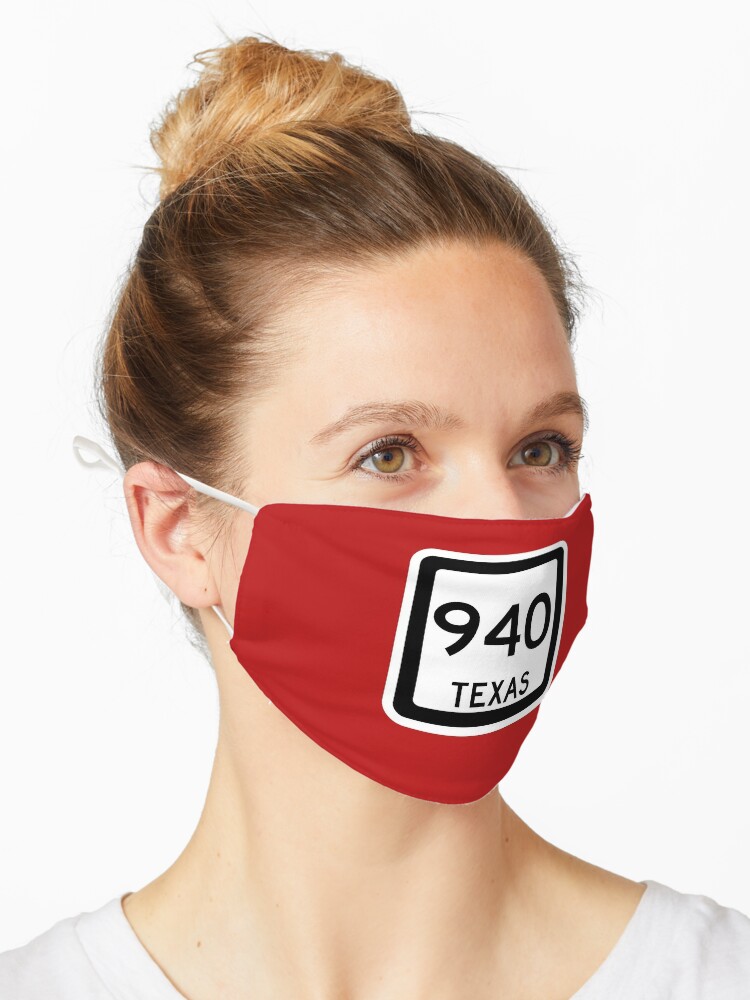 Texas State Route 940 Area Code 940 Mask By Srnac Redbubble