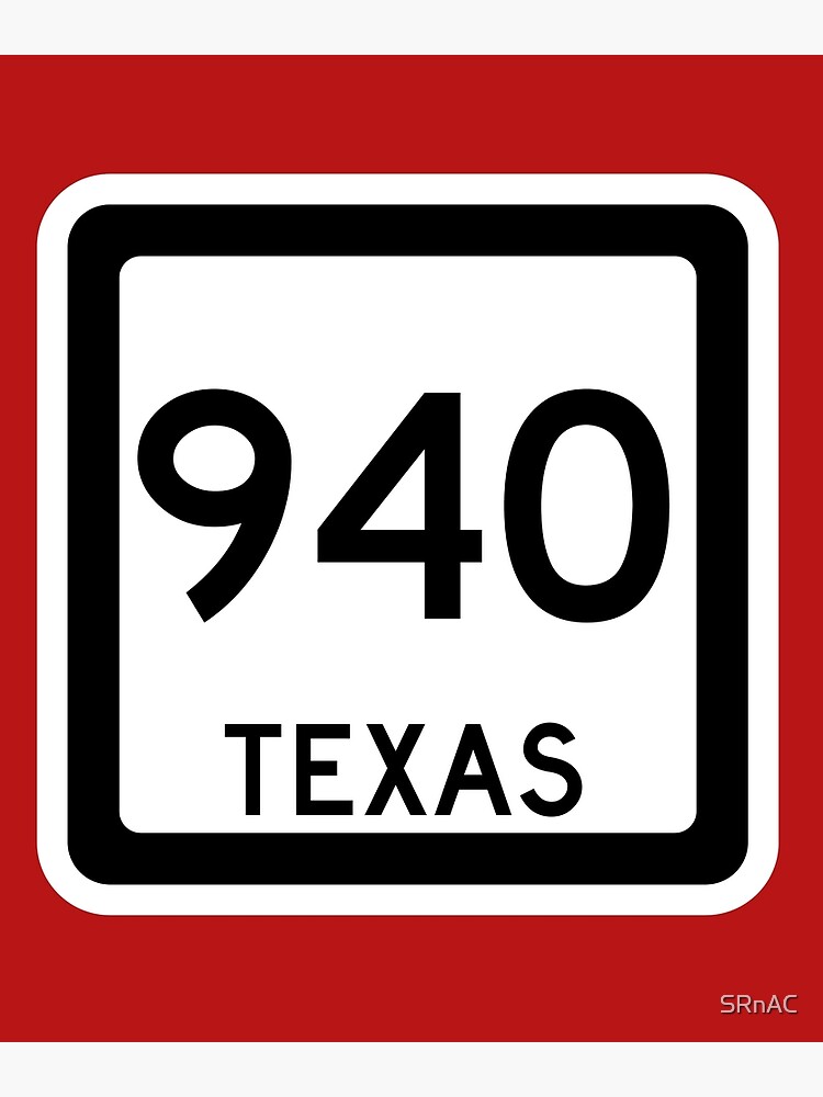 texas-state-route-940-area-code-940-canvas-print-by-srnac-redbubble