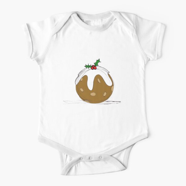 Novelty Unisex Christmas Xmas Pudding Kids 1Onesie