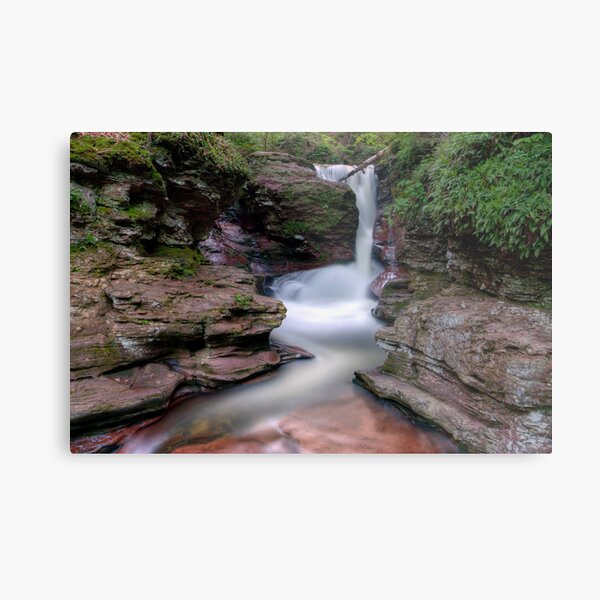 Adams Falls As Nightfall Approaches Metal Print