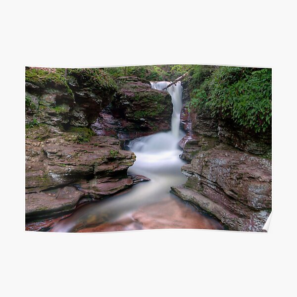 Adams Falls As Nightfall Approaches Poster