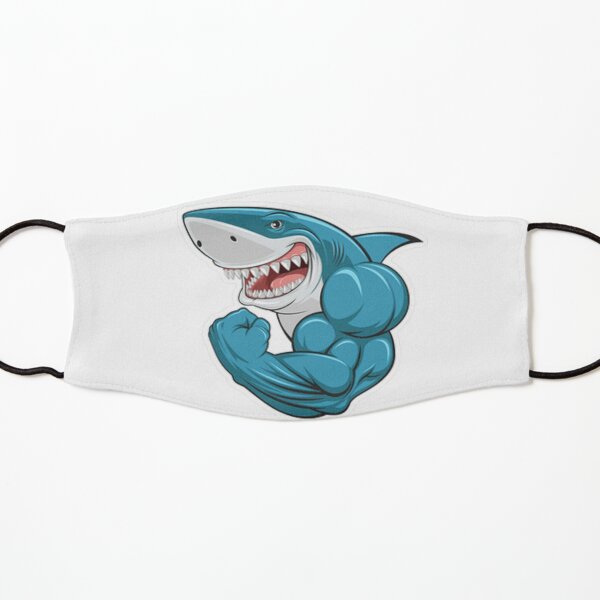 Shark Kids Masks Redbubble - roblox shark bite gameplay shark attack that goes viral