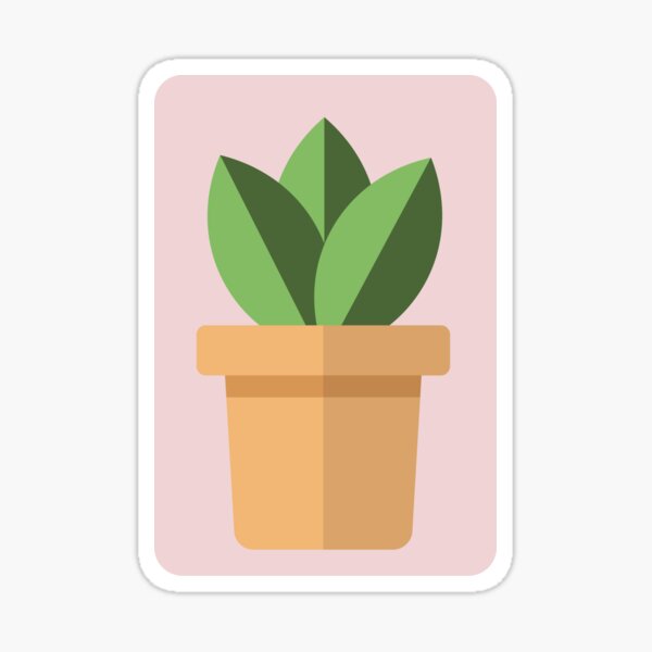 Cute Plant Pot Sticker