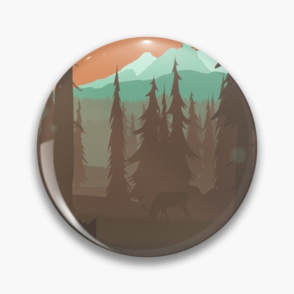 Forest Clearing Scene Pin
