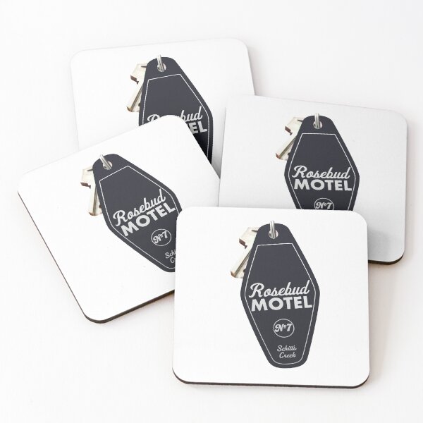 Item preview, Schitt's Creek Rosebud Motel Key Tag for Room 7, Retro design in black designed and sold by The-Goods.