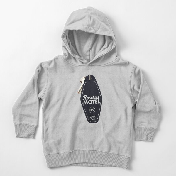 Schitt's Creek Rosebud Motel Key Tag for Room 7, Retro design in black Toddler Pullover Hoodie