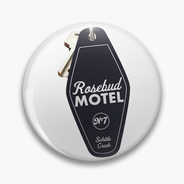 Item preview, Schitt's Creek Rosebud Motel Key Tag for Room 7, Retro design in black designed and sold by The-Goods.