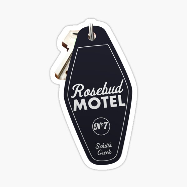 Glossy Laptop Waterbottle Luggage Sticker Schitt’s Creek Rosebud Motel