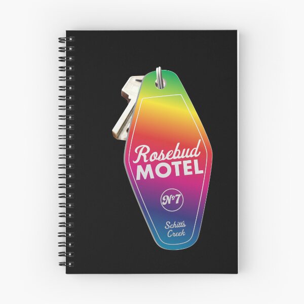 Item preview, Schitt's Creek Rosebud Motel Key Tag for Room 7, Retro design in Rainbow Pride Colors. designed and sold by The-Goods.